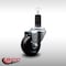 Service Caster 3'' SS Soft Rubber Wheel Swivel 1-1/4'' Expanding Stem Caster SCC-SSEX20S314-SRS-114 - alternate 3